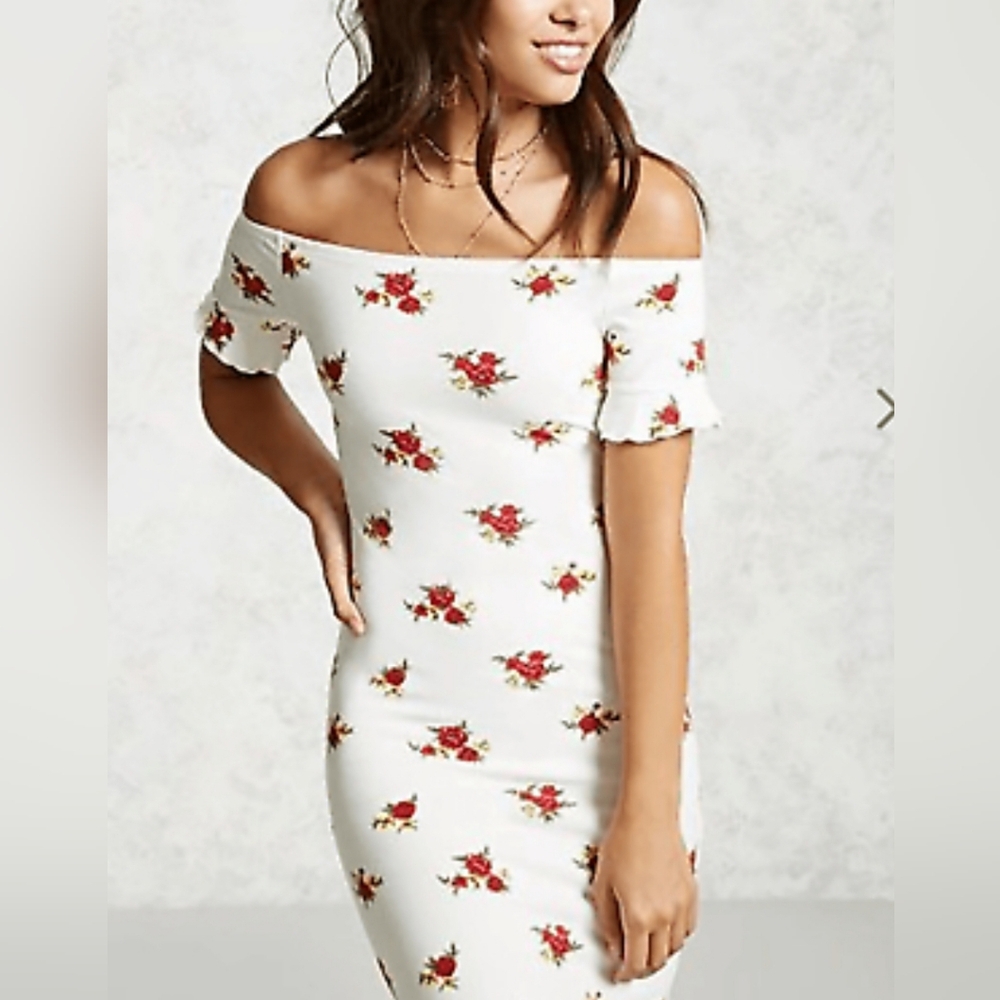 FOREVER 21 floral mini dress S
